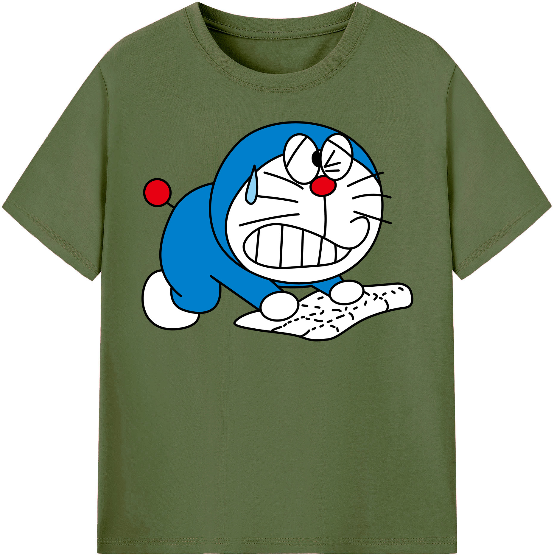 （画像用） ドラえもん Doraemon 綿100％半袖Tシャツ（フロントプリント）